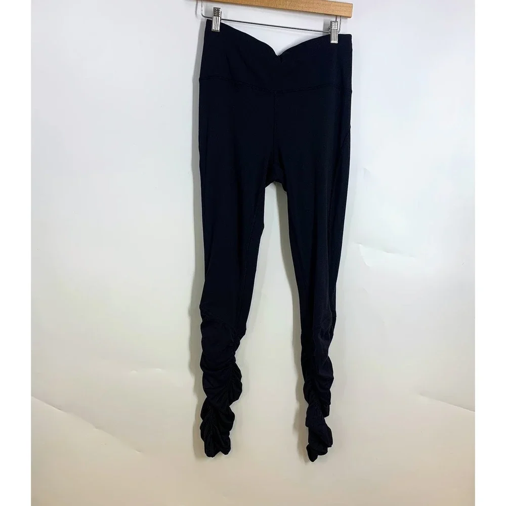 Lululemon Zoned in Tight 27 High Ruched Leggings Activewear Yoga Womens Size 8